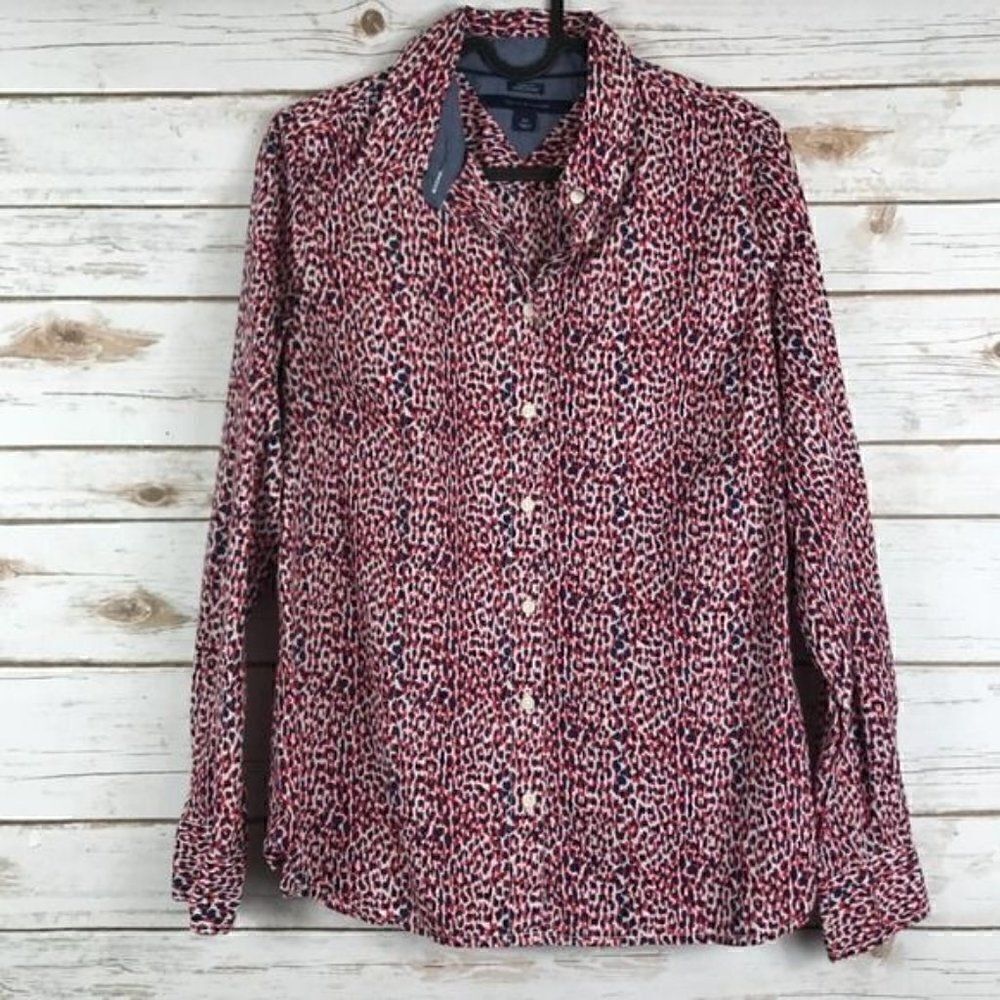 Tommy Hilfiger Button Down Shirt Red Size S